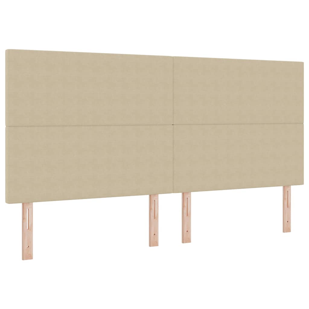 Cabeceira Manual Verde cinza claro 200 cm Tecido em ribana