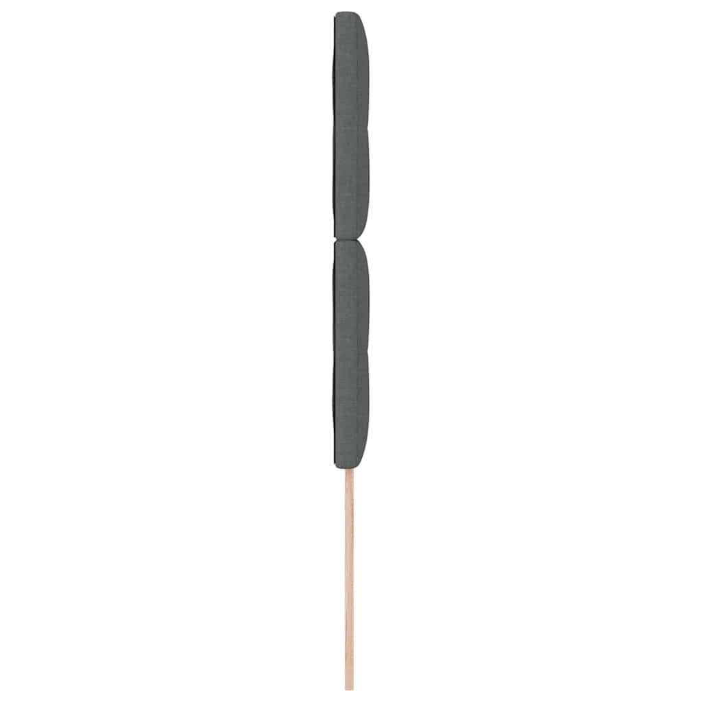 Cabeceira com cabeceira Manual Cinzento escuro 80 cm tecido