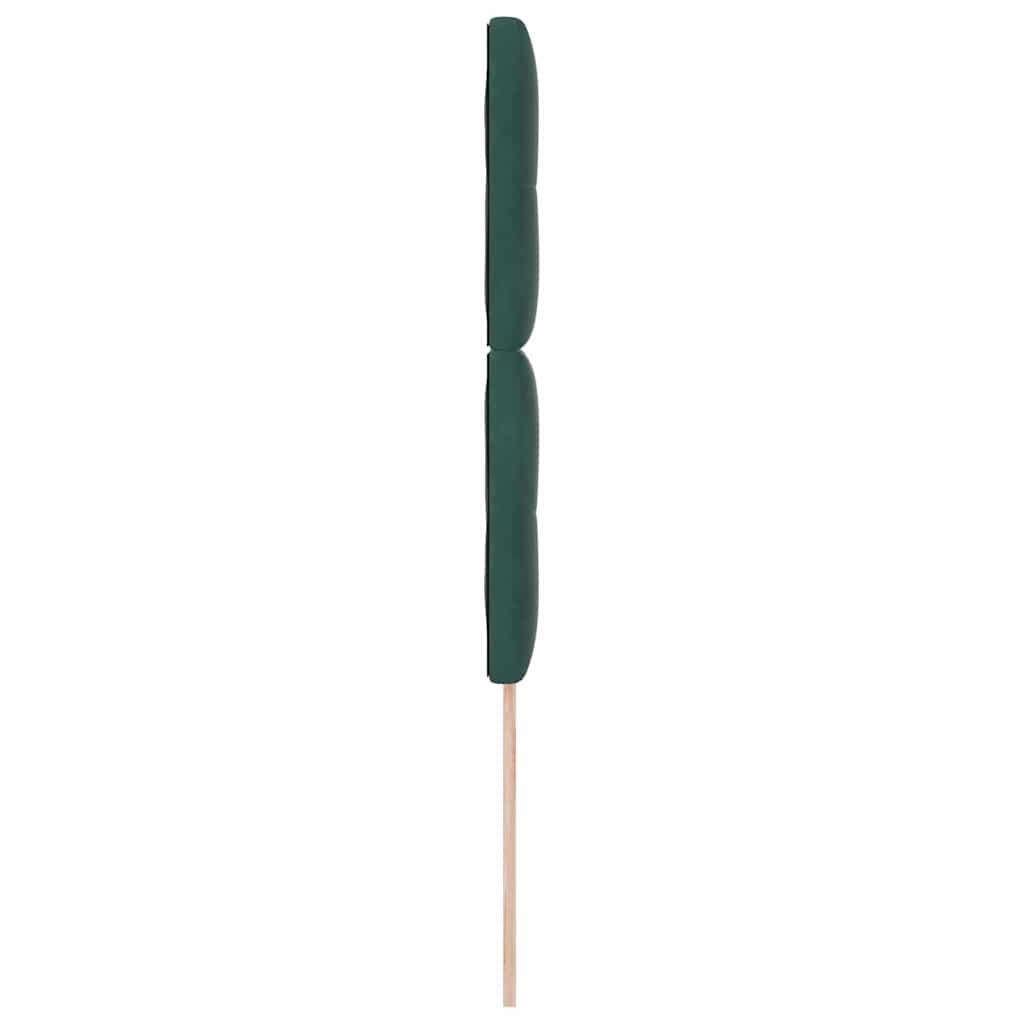 Cabeceira Montado na parede Manual Verde-escuro 90 cm Veludo