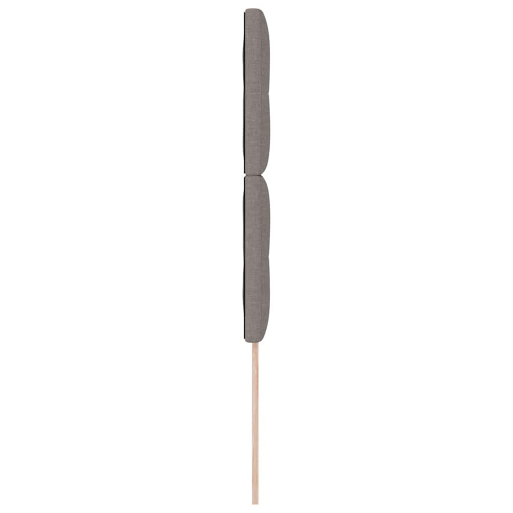 Cabeceira com cabeceira Cinzento-acastanhado 100 cm tecido