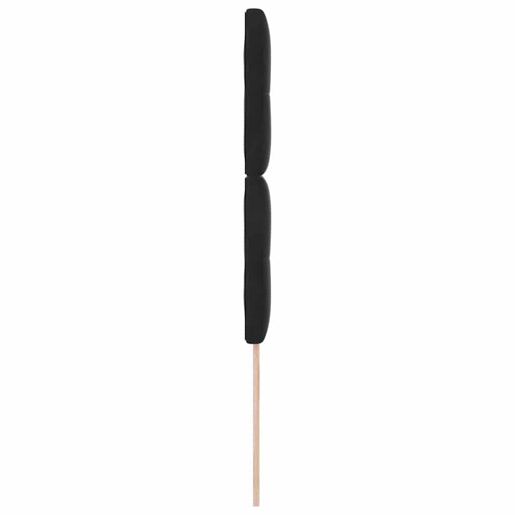 Cabeceira Montado na parede com cabeceira Preto 100 cm Veludo