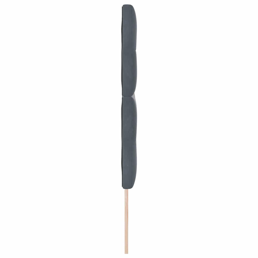 Cabeceira Montado na parede Cinzento escuro 160 cm Veludo