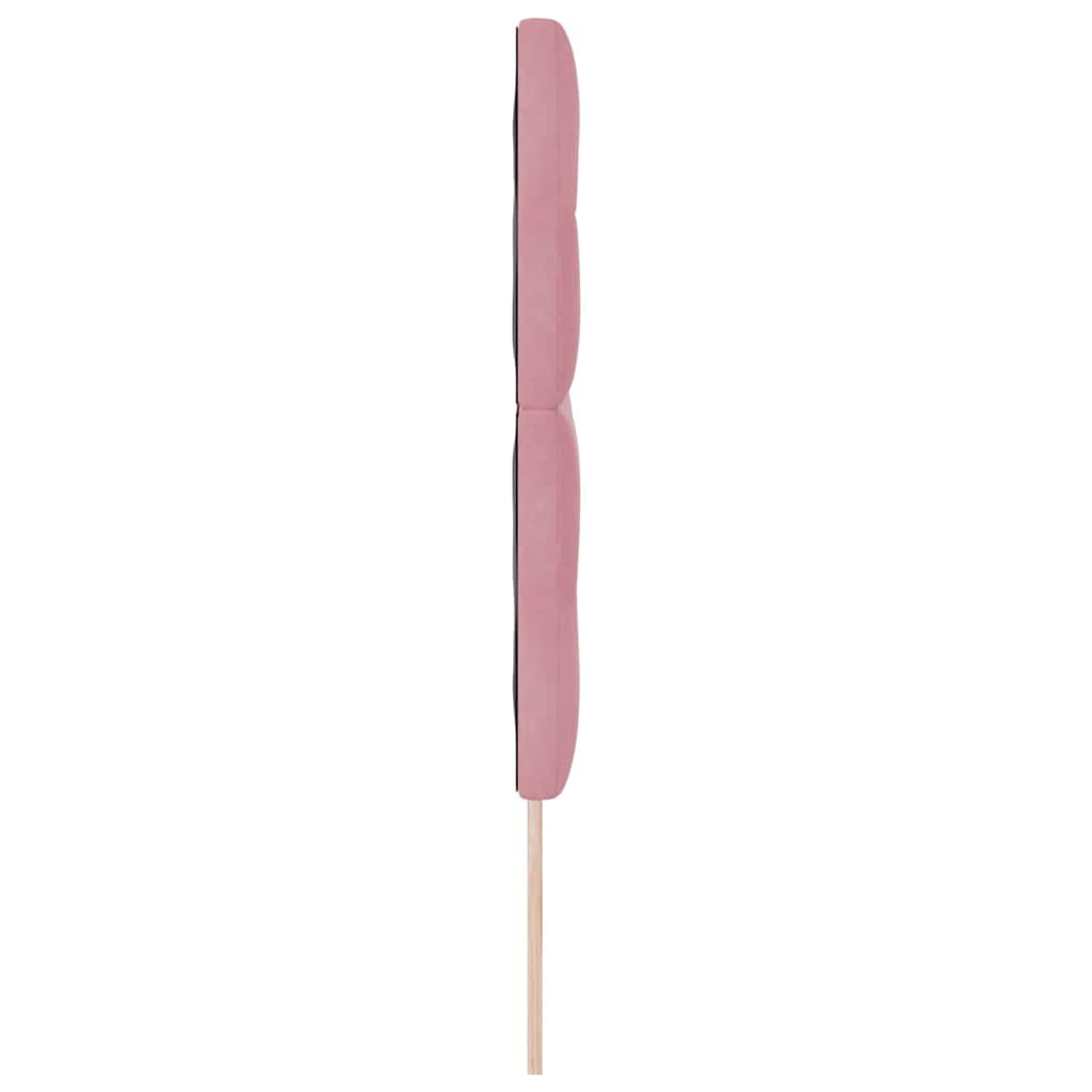 Cabeceira Montado na parede com cabeceira Rosa 160 cm Veludo