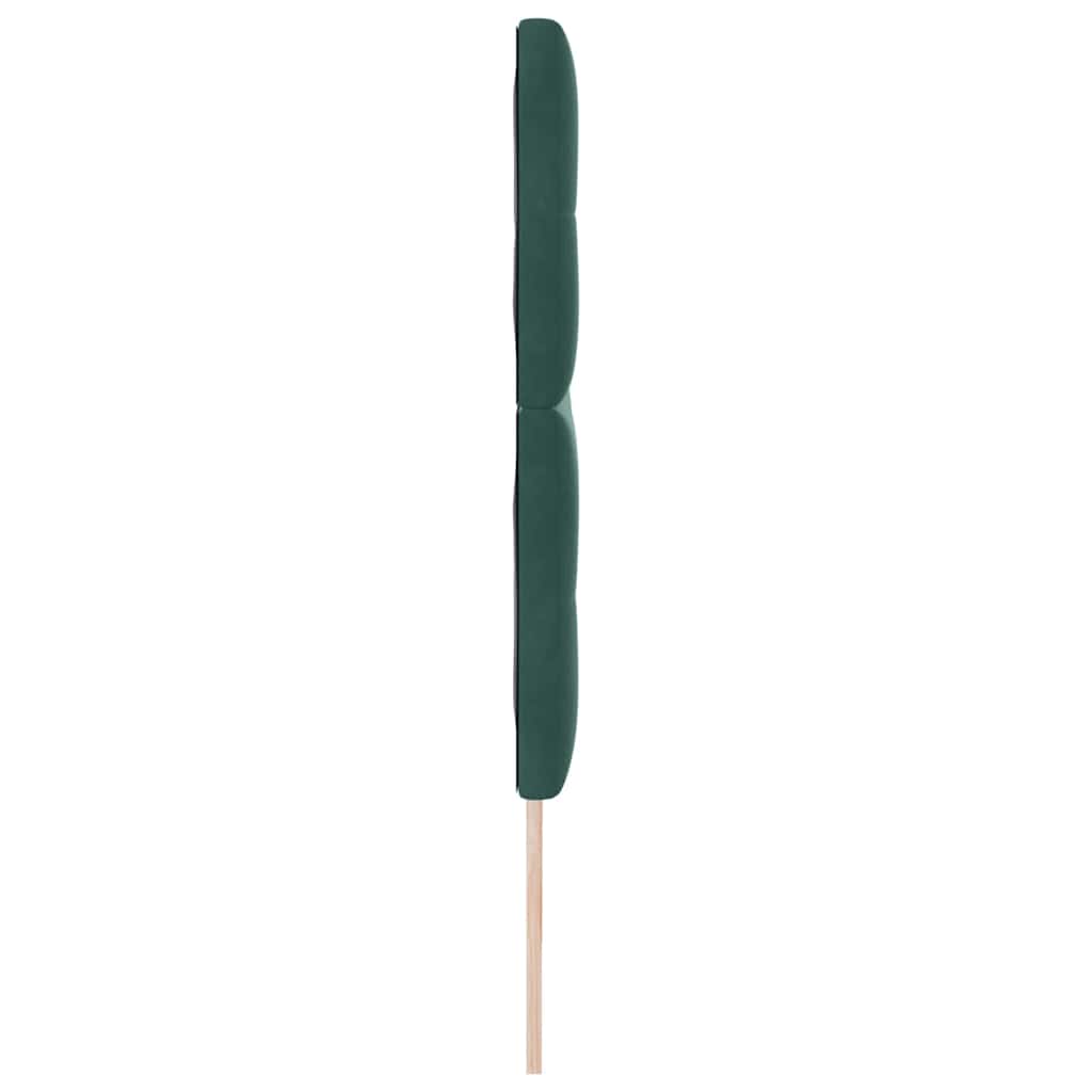 Cabeceira Montado na parede Manual Verde-escuro 180 cm Veludo