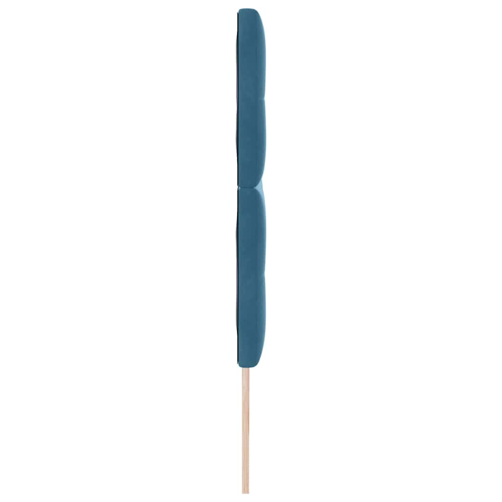 Cabeceira Montado na parede Manual Azul escuro 180 cm Veludo