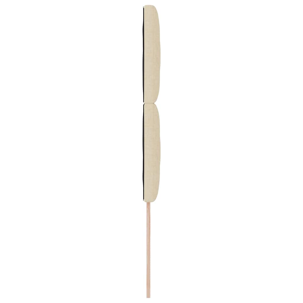 Cabeceira de Tecido Geométrico com cabeceira Creme 90 cm tecido