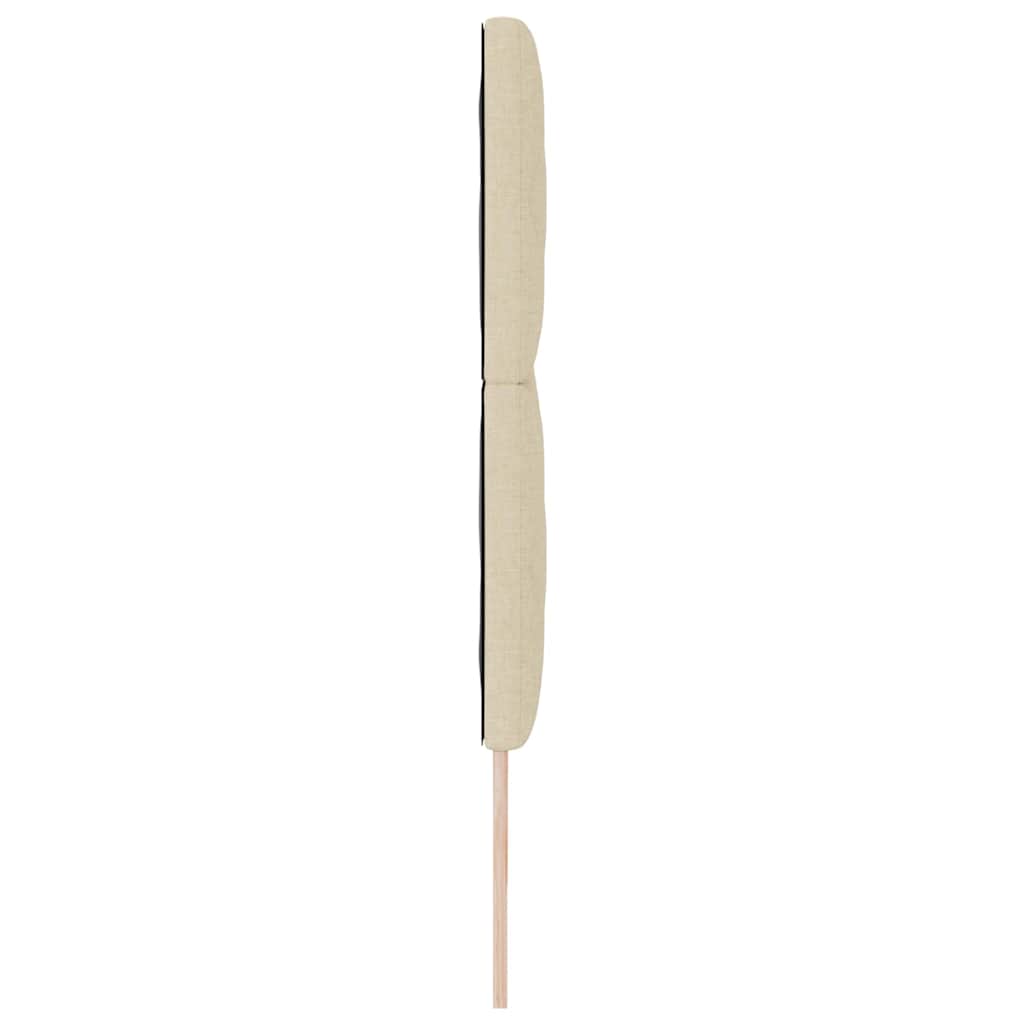 Cabeceira de Tecido Geométrico Creme 180 cm tecido