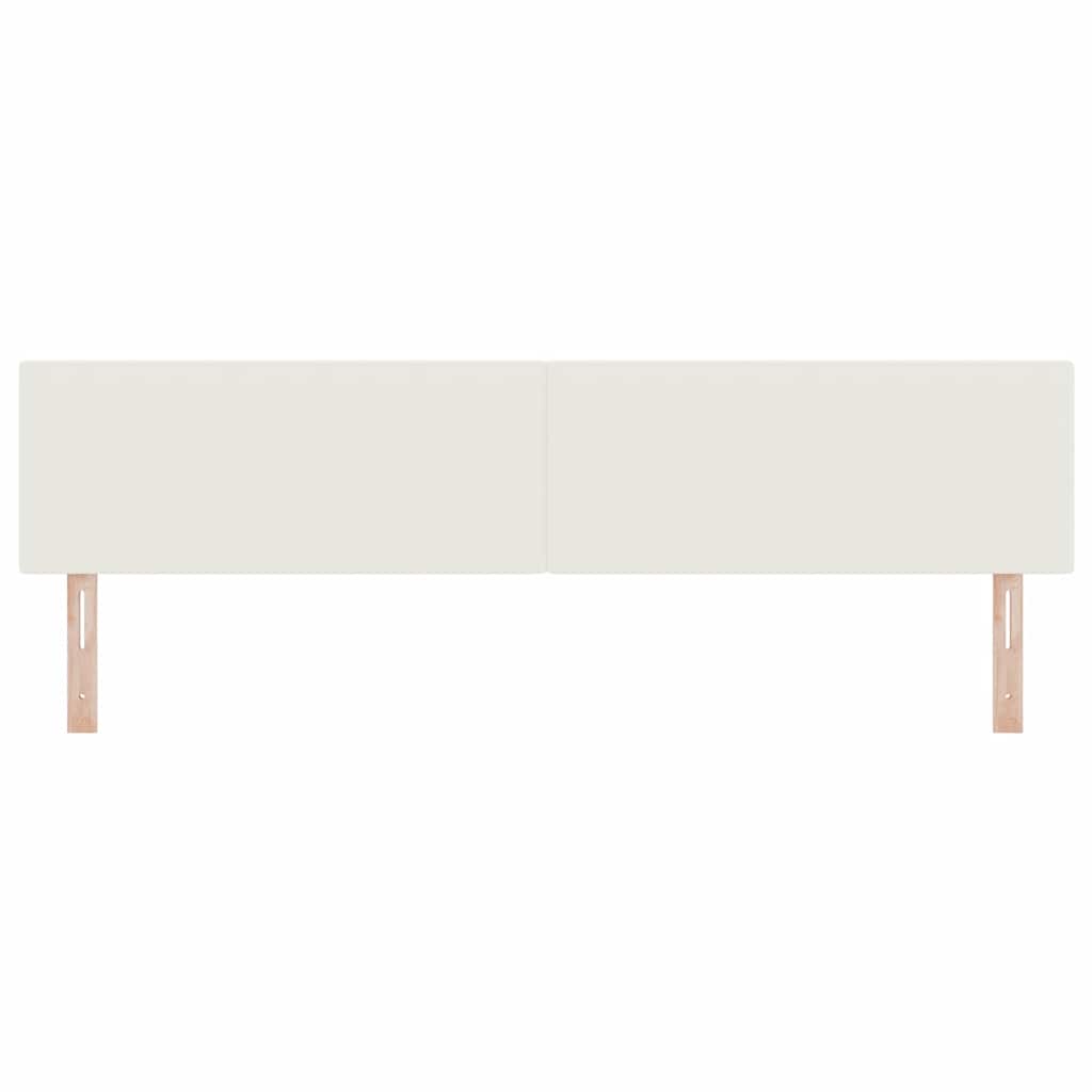 Cabeceira LED com luzes de tira LED Manual Creme 200 cm tecido