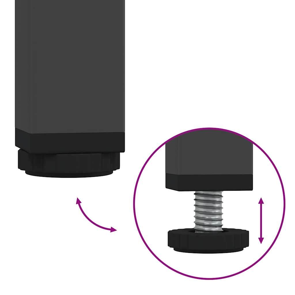 Aparador 135x39x73,5 cm aço laminado a frio preto