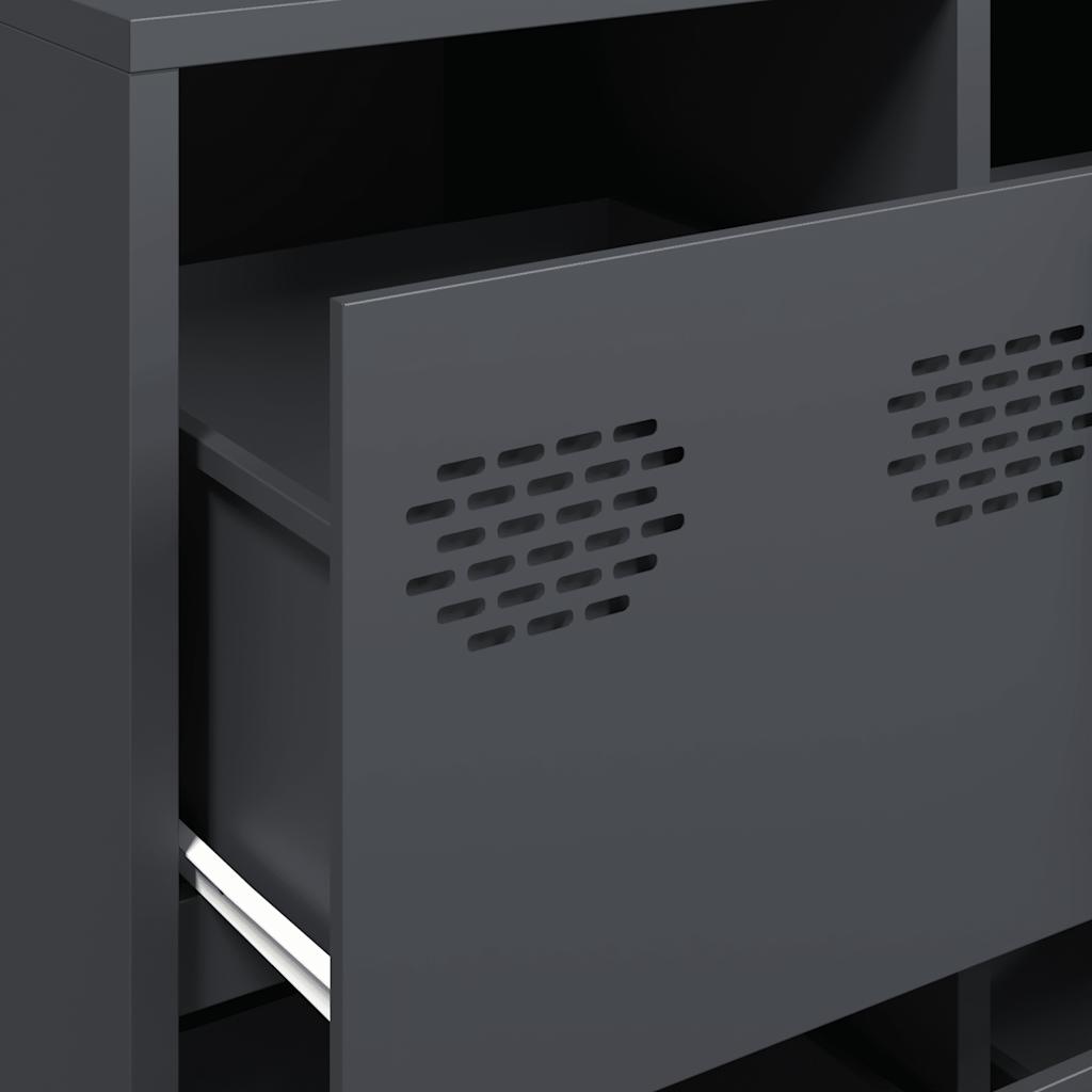 Aparador 135x39x103,5 cm aço laminado a frio antracite