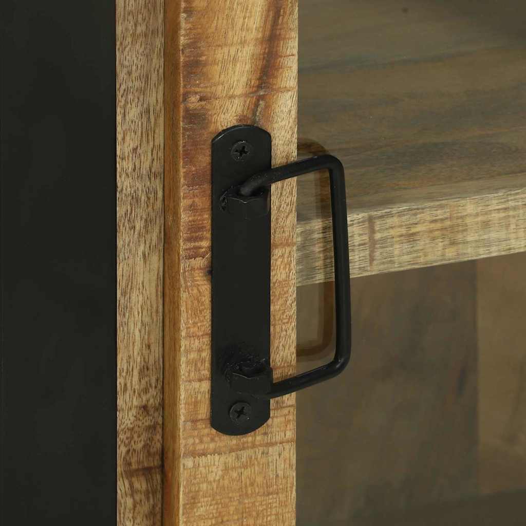 Conjunto de Móveis para Banheiro 4 pcs Madeira de manga maciça