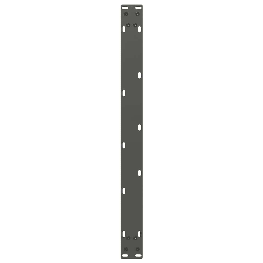 Pés para mesa de centro em forma de U, 2 peças, antracite, 60x (42-43) cm, aço