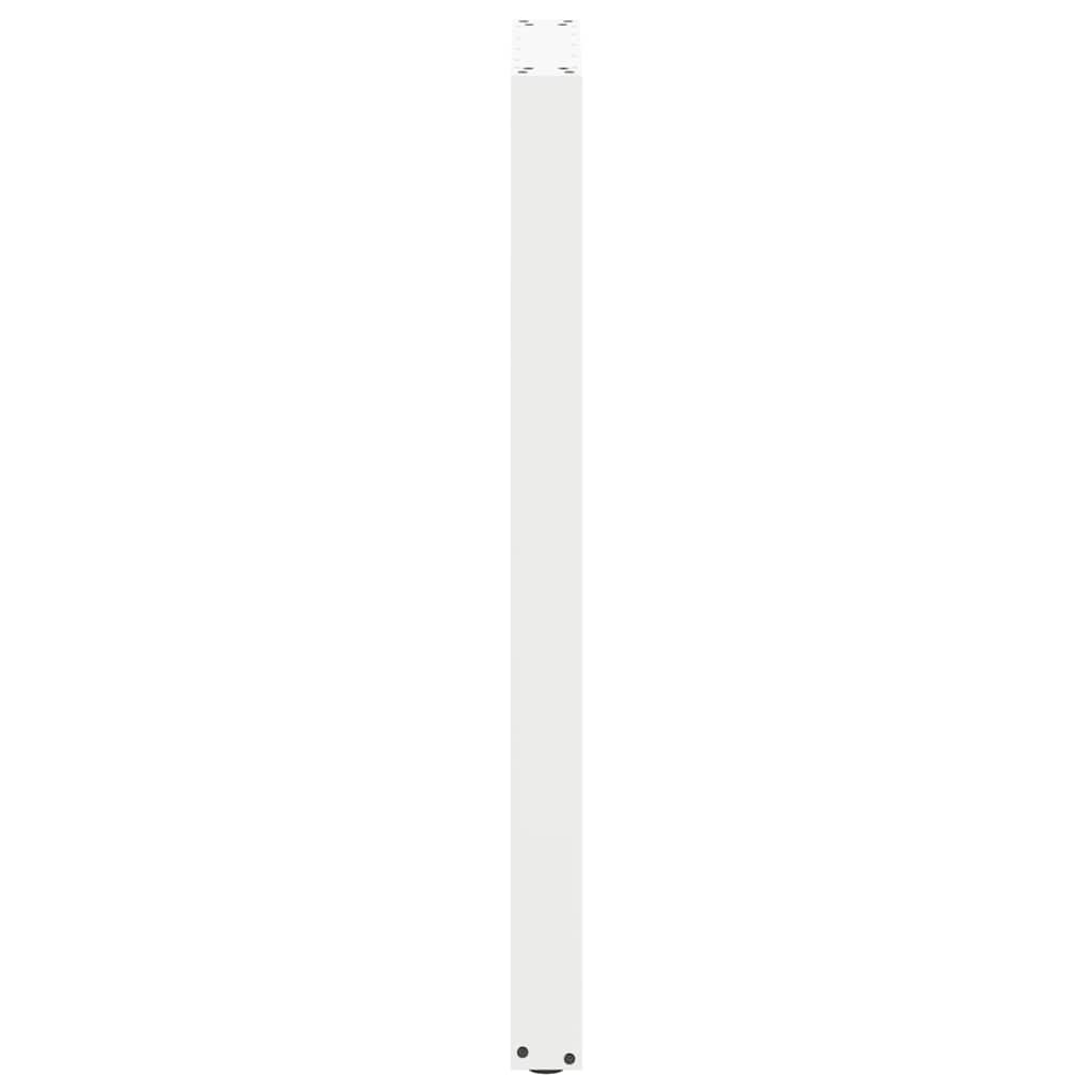 Pés de mesa de bar em forma de U, 2 peças, branco, 50x (110-111) cm, aço