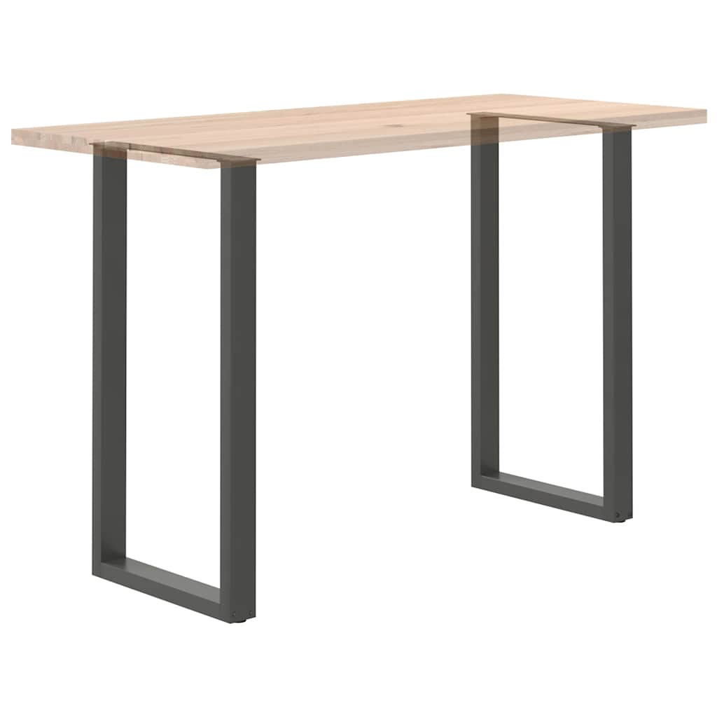 Pés para mesa de bar em formato de U, 2 peças, antracite, 60x(110-111) cm, aço