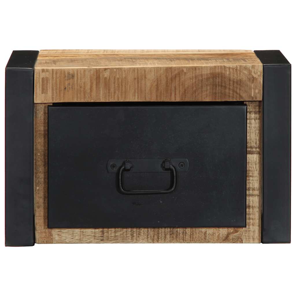 Mesa de cabeceira 40x35x25 cm madeira maciça manga áspera