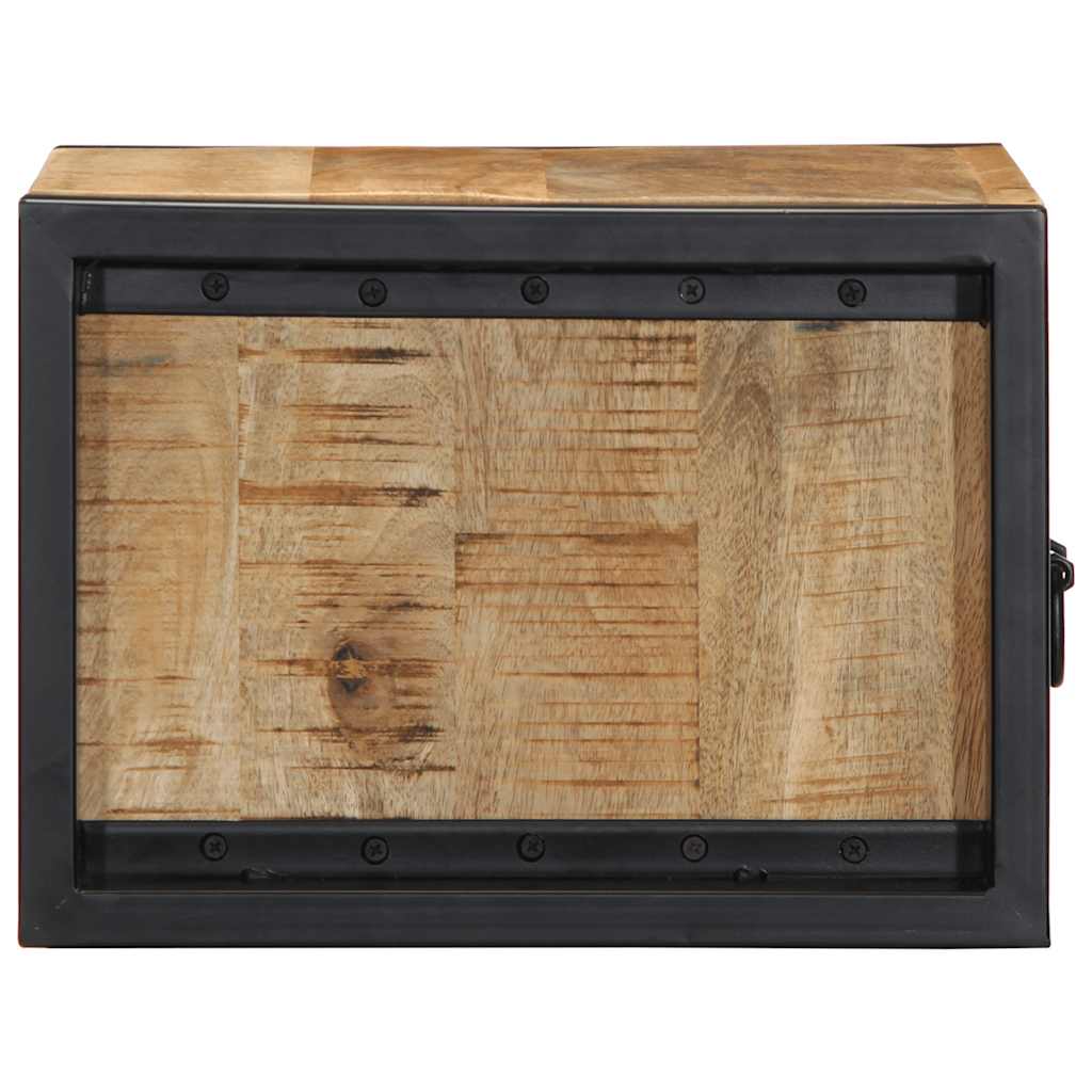 Mesa de cabeceira 40x35x25 cm madeira maciça manga áspera