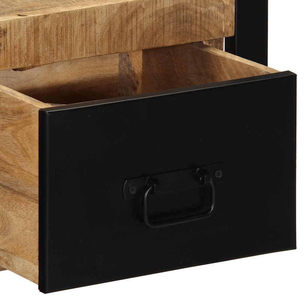 Mesa de cabeceira 40x35x25 cm madeira maciça manga áspera