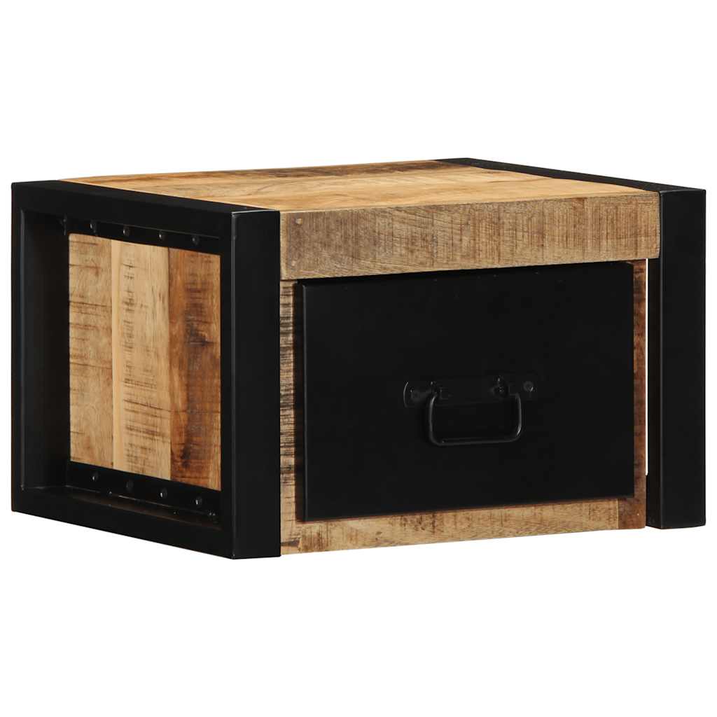 Mesa de cabeceira 40x35x25 cm madeira maciça manga áspera