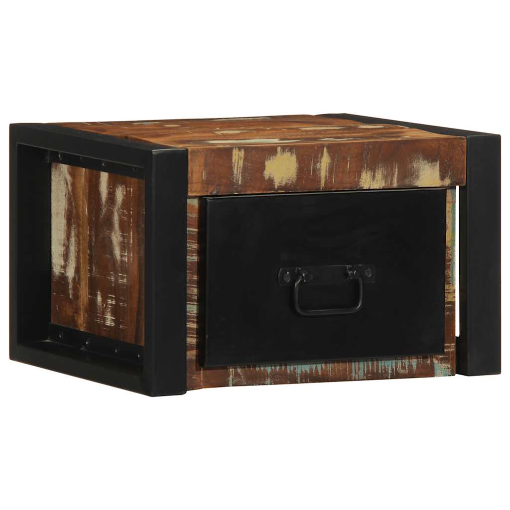 Mesas de cabeceira, 2 pcs, 40x35x25cm madeira maciça recuperada