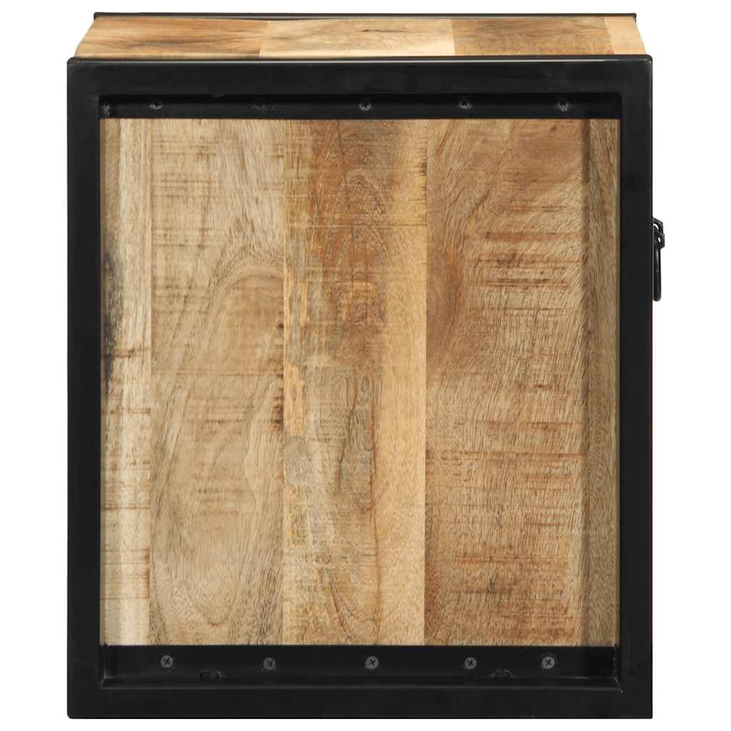 Mesa de cabeceira 40x35x40 cm madeira maciça manga áspera