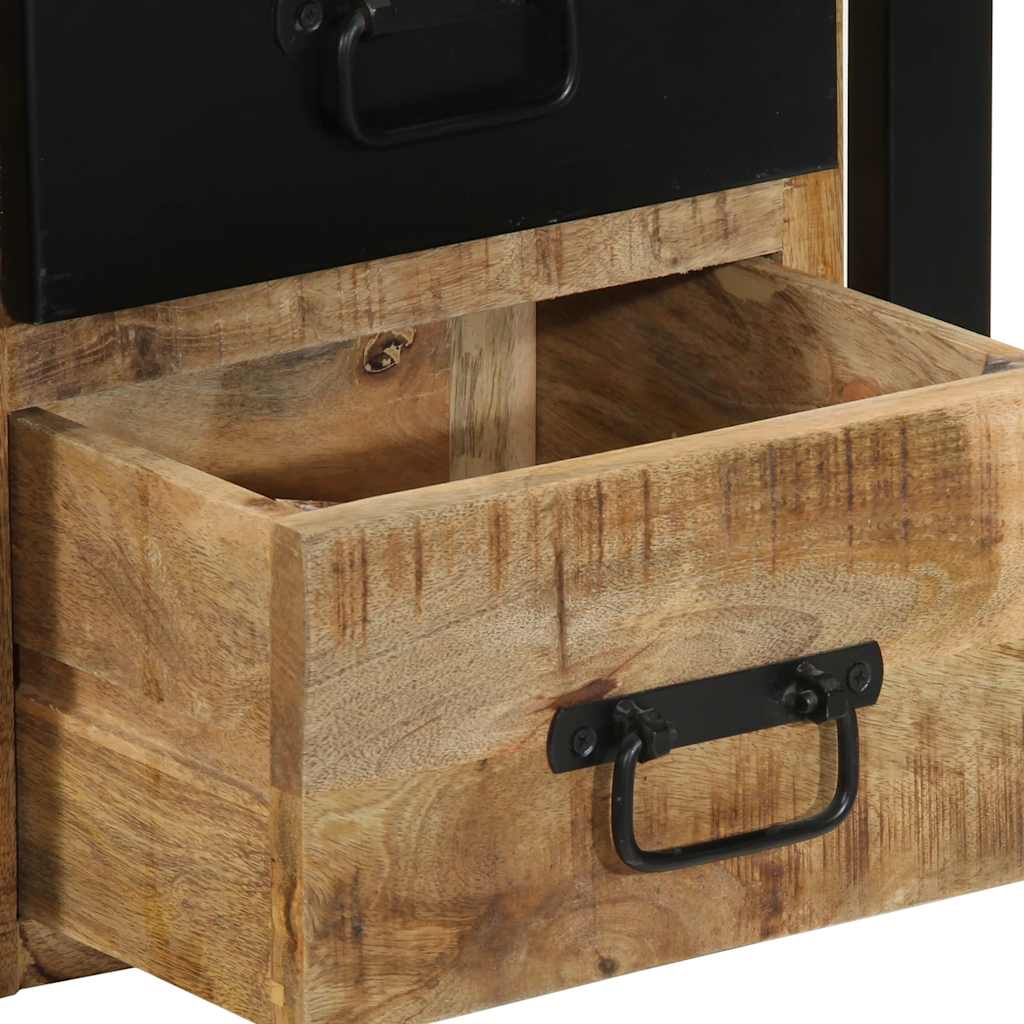 Mesa de cabeceira 40x35x40 cm madeira maciça manga áspera