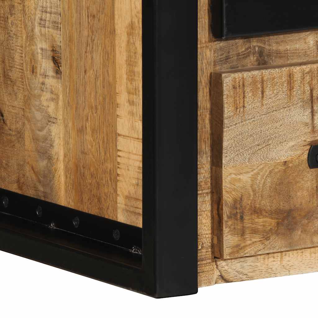 Mesa de cabeceira 40x35x40 cm madeira maciça manga áspera