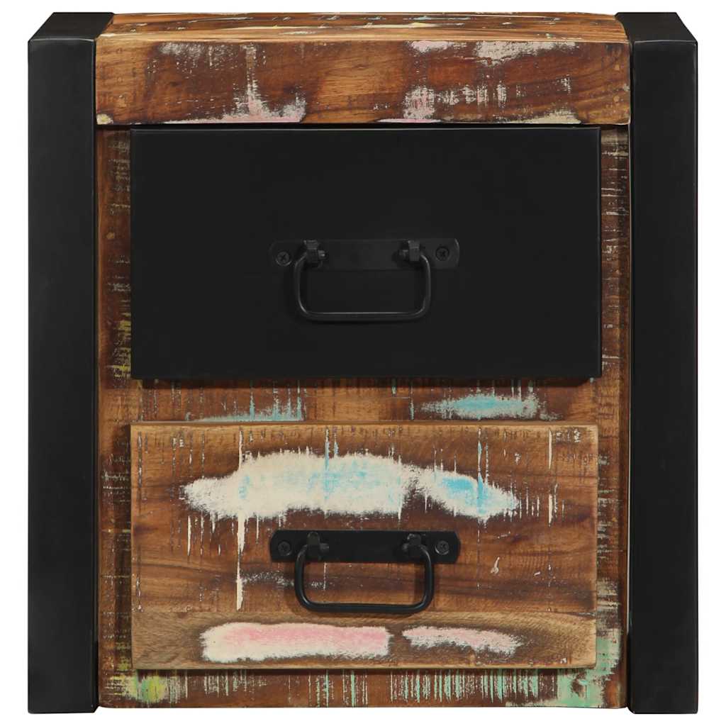 Mesas de cabeceira, 2 pcs, 40x35x40cm madeira maciça recuperada