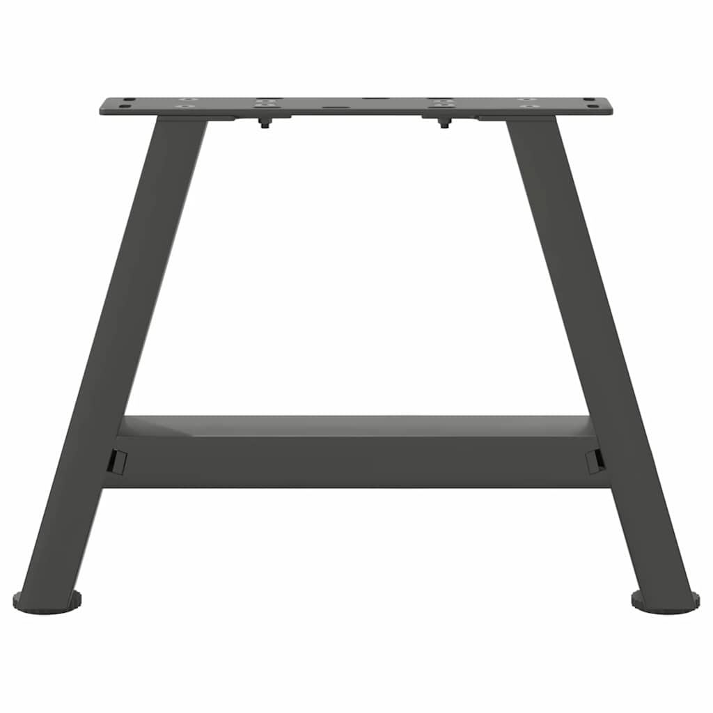 Pés para mesa de centro em formato A, 2 peças, antracite, 50x(30-31) cm, aço