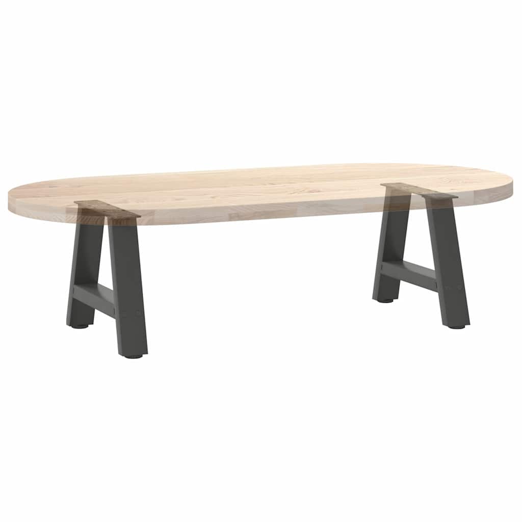 Pés para mesa de centro em formato A, 2 peças, antracite, 50x(30-31) cm, aço