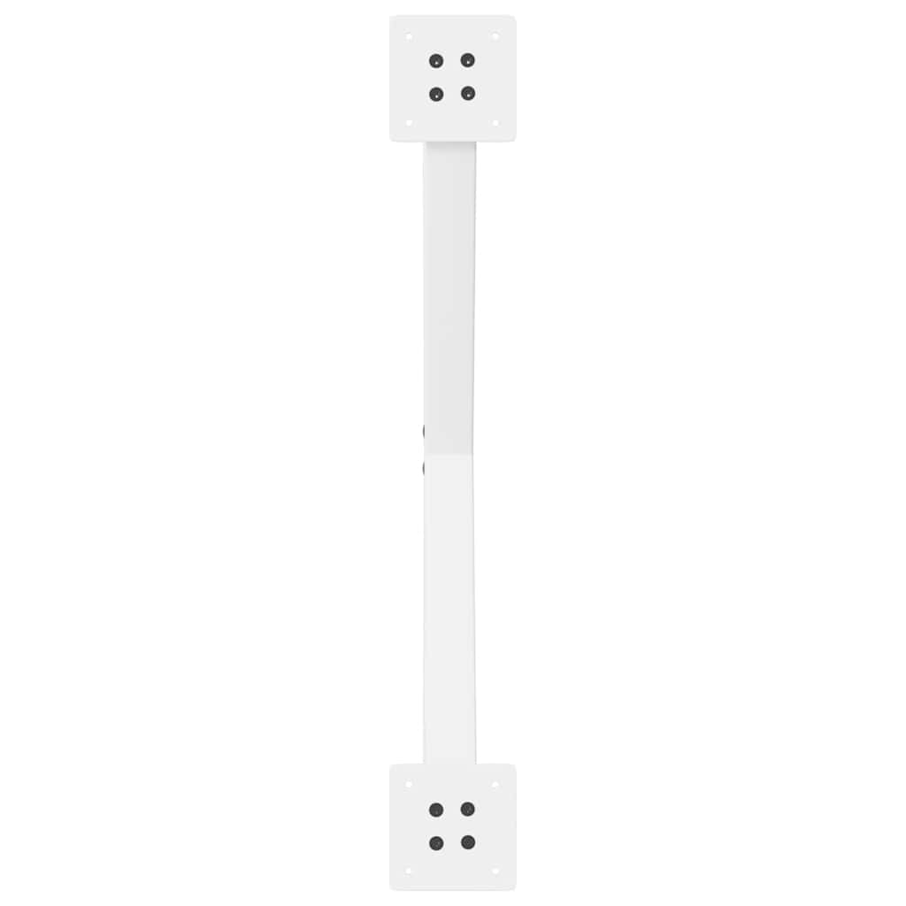 Pés para mesa de centro em formato de X, 2 peças, branco, 70x (30-31) cm, aço