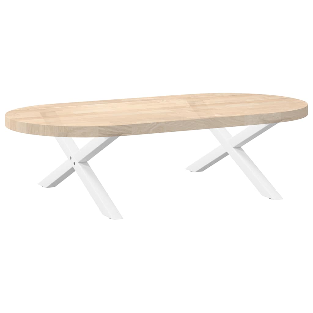 Pés para mesa de centro em formato de X, 2 peças, branco, 70x (30-31) cm, aço