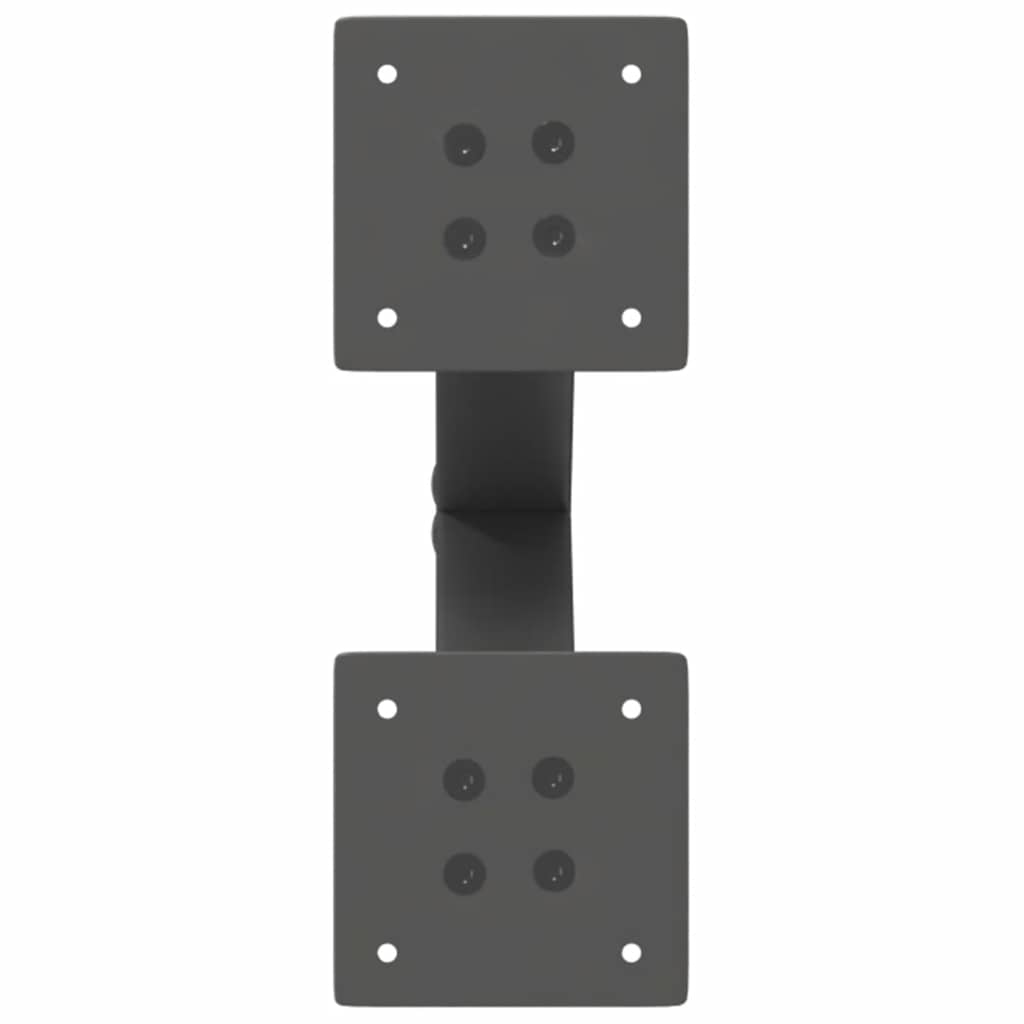 Pés para mesa de centro em formato de X, 2 peças, antracite, 28x(42-43) cm, aço