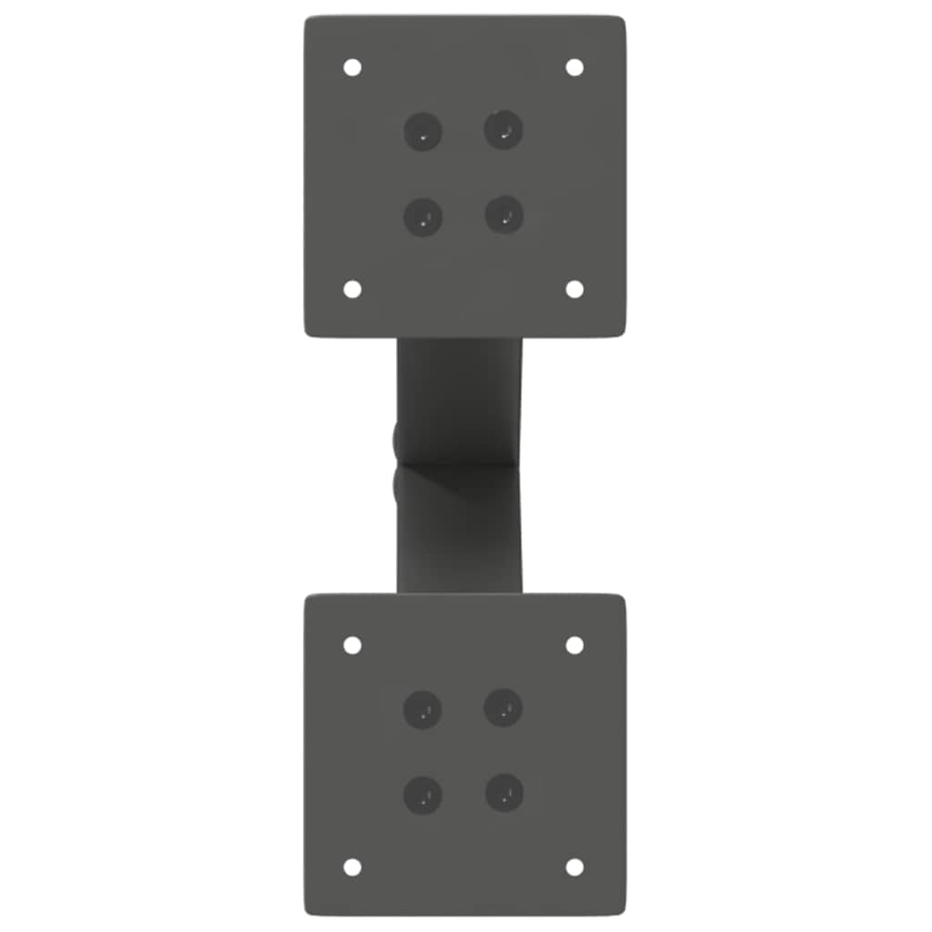 Pés para mesa de centro em formato de X, 2 peças, antracite, 38x(42-43) cm, aço