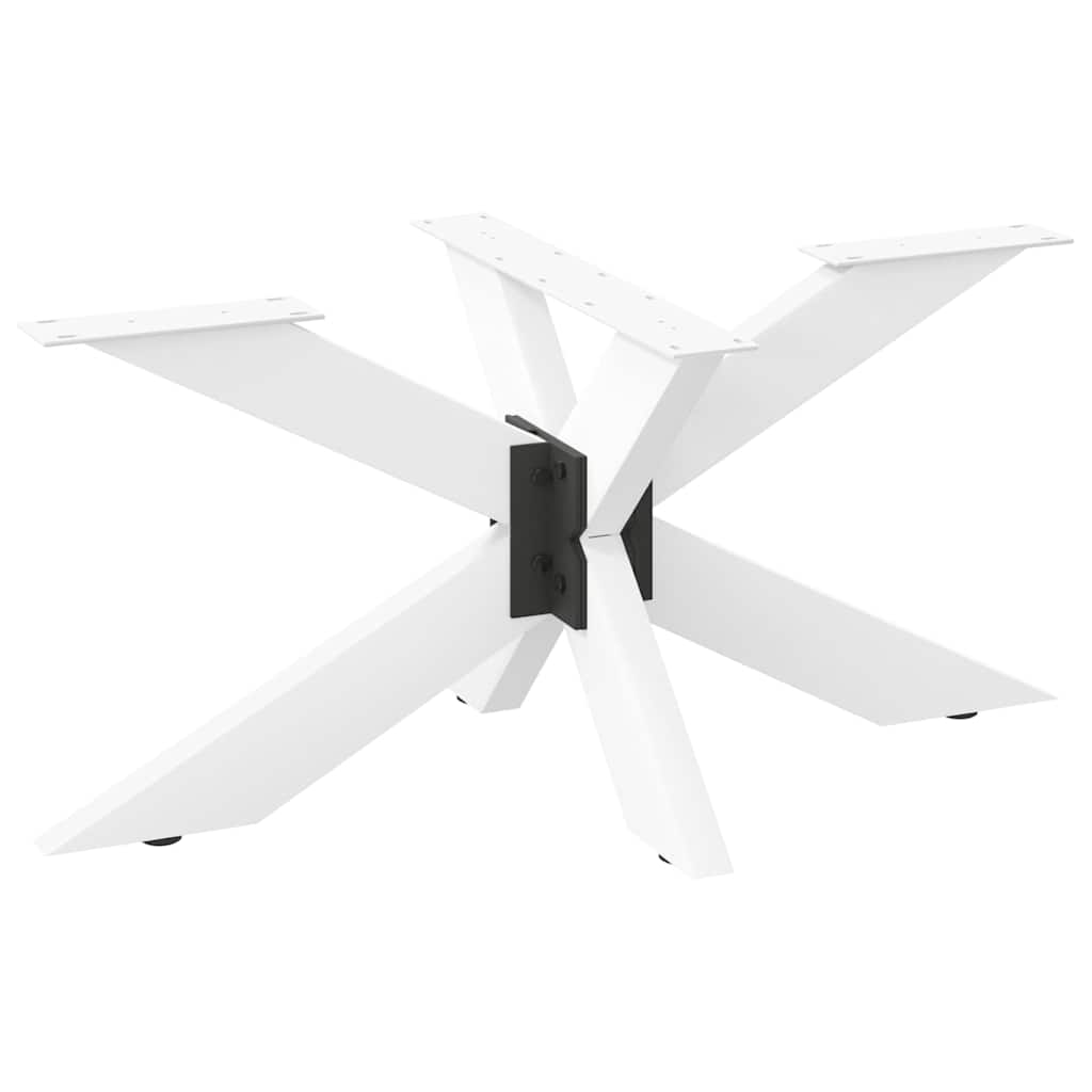 Pé de mesa de centro em formato de aranha, branco, 98x58x(42-43) cm, aço