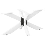 Pé de mesa de centro em formato de aranha, branco, 98x58x(42-43) cm, aço
