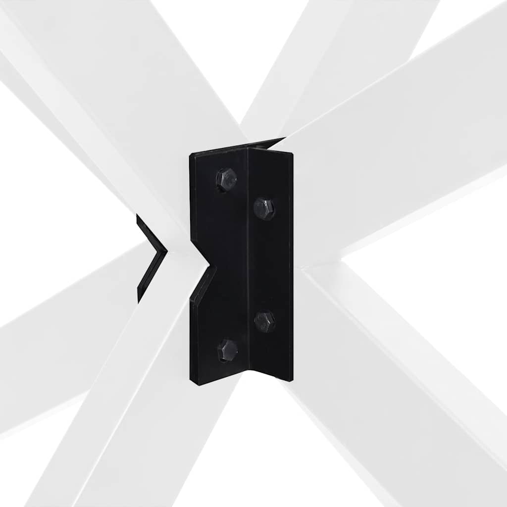 Pé de mesa de centro em formato de aranha, branco, 98x58x(42-43) cm, aço