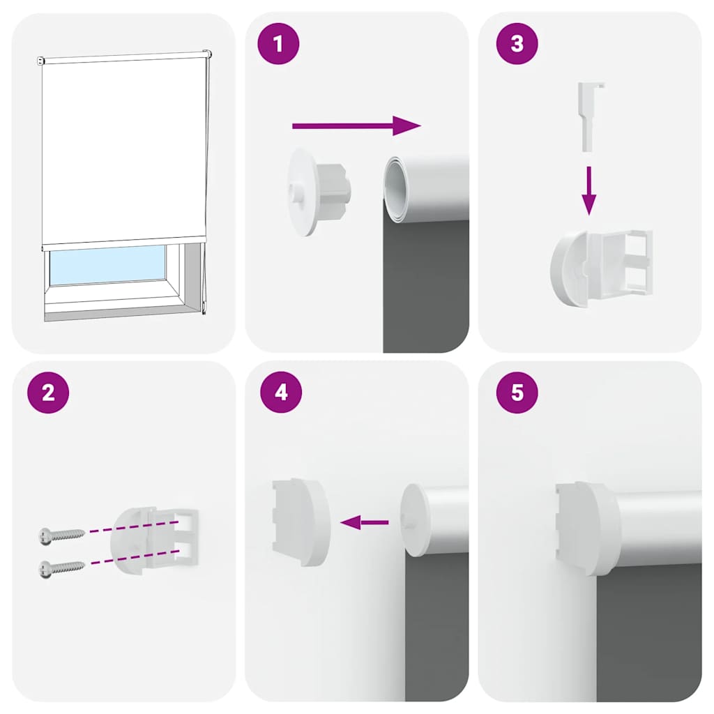 Persiana de enrolar 120x175 cm largura tecido 116,6cm poliéster
