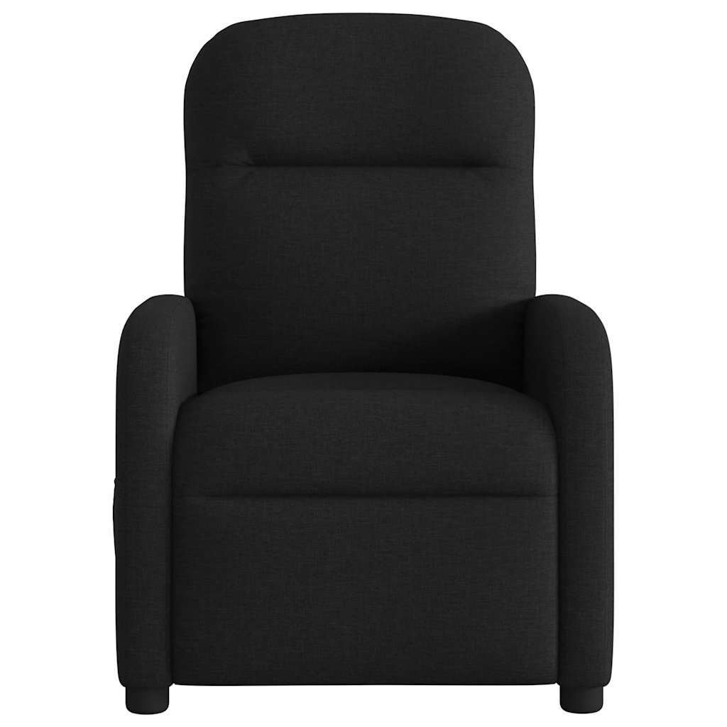 Poltrona de massagens reclinável tecido preto