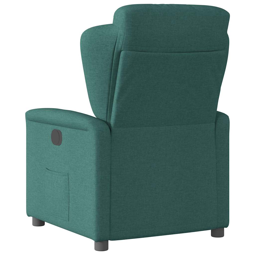Poltrona reclinável tecido verde-escuro
