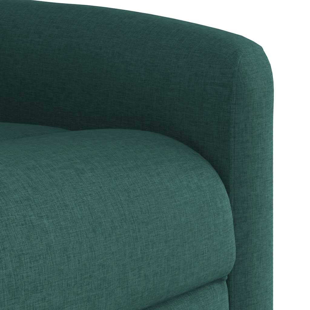 Poltrona reclinável tecido verde-escuro