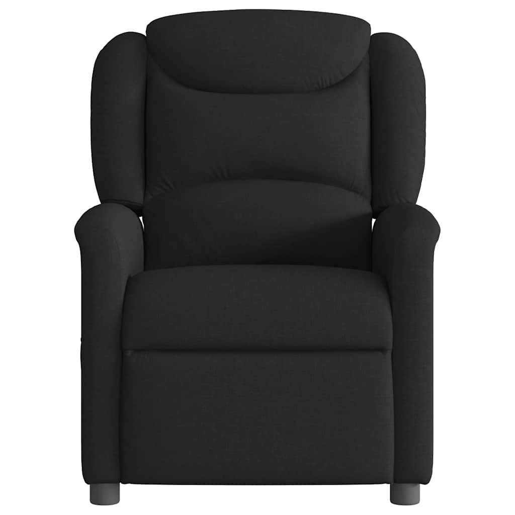 Poltrona de massagens reclinável tecido preto