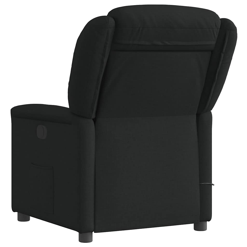 Poltrona de massagens reclinável tecido preto