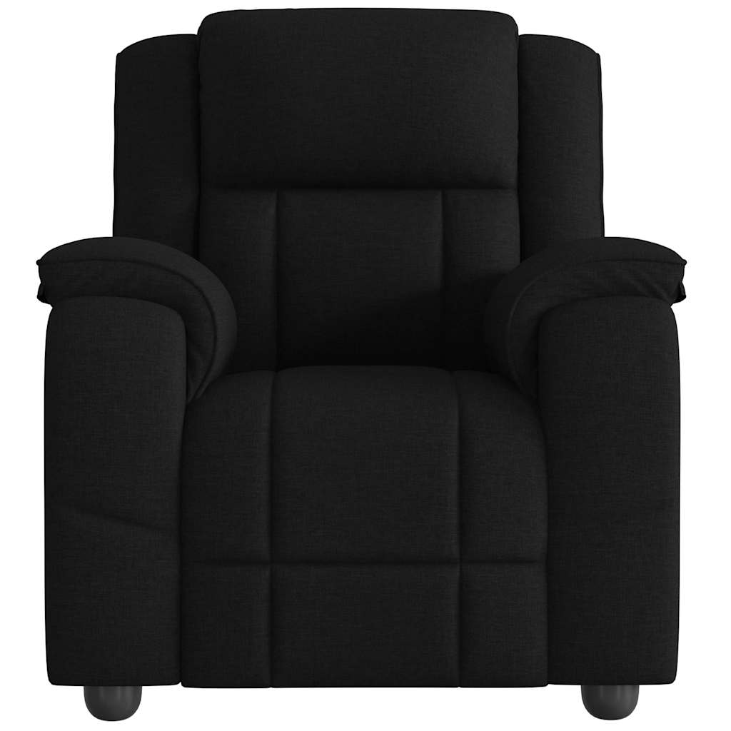 Poltrona reclinável tecido preto