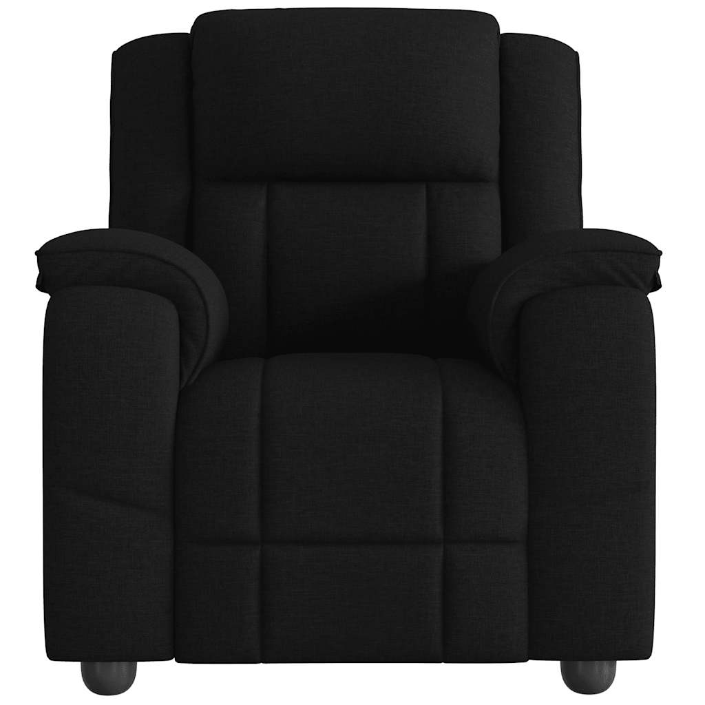 Poltrona de massagens reclinável tecido preto