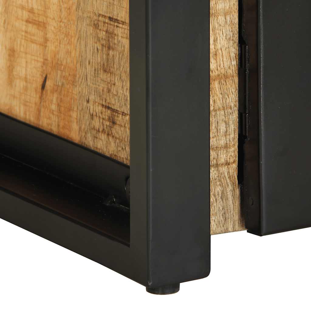 Mesa de centro 90x50x36 cm madeira de mangueira áspera maciça