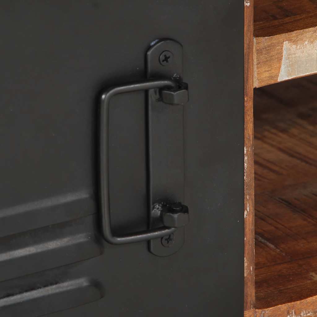 Mesa de centro multicor 90x50x36 cm madeira maciça recuperada