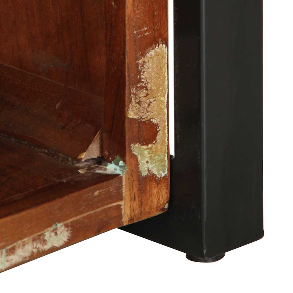 Mesa de centro multicor 90x50x36 cm madeira maciça recuperada