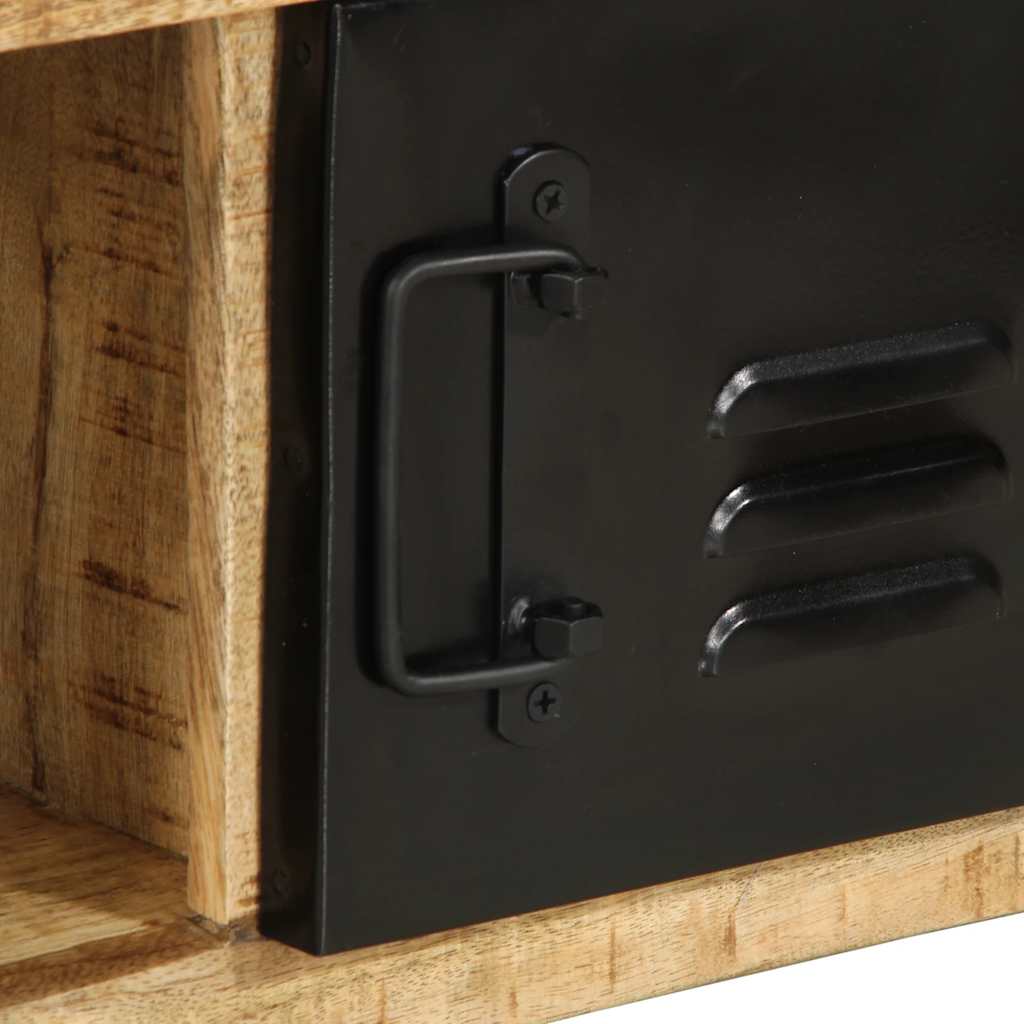 Mesa de centro 90x50x36 cm madeira de mangueira áspera maciça