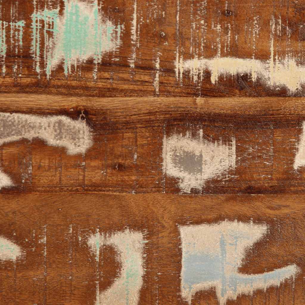 Mesa de centro multicor 90x50x36 cm madeira maciça recuperada