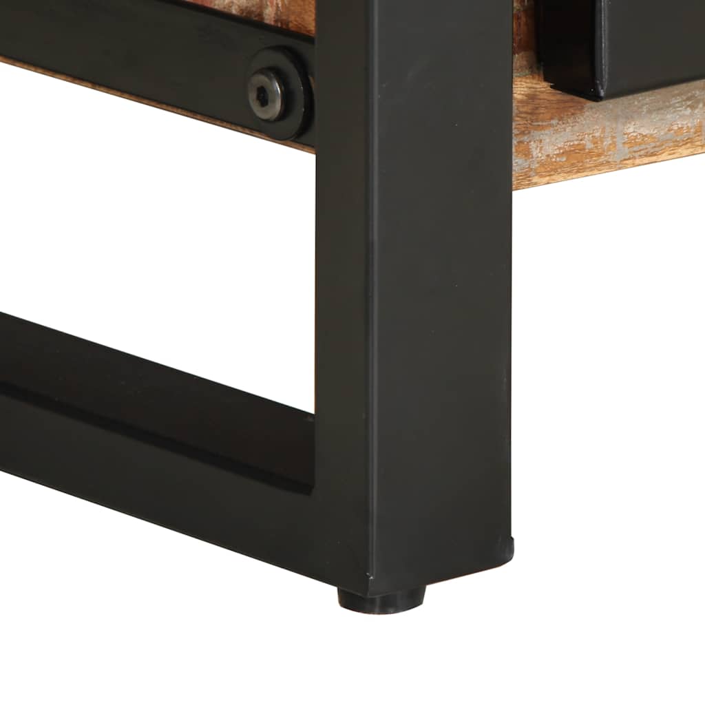 Mesa de centro multicor 90x50x36 cm madeira maciça recuperada